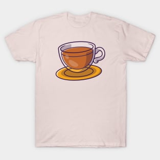 Tea Time Cartoon Illustration T-Shirt